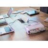 2U220MIN Conference Top Access and Housing, 24.7cm Width, 15.5x23.3cm Cutout, Silver, Colour: Silver, 2 image