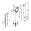PLS 8001 Vertical Profile Mounting Strip, Black, For PLM 8030-Vertical Profile on Horizontal Interface Bar, 3 image