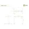 BSSD-L10-18/14 W 2-Stage Single Motor Electric Sit-Stand Desk Frame, white, Colour: White, 4 image