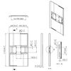 PFA 9121 Portrait Back Cover 50 to 55 in, Black, For Connect-It Ceiling/Connect-It Floor Solution, 3 image