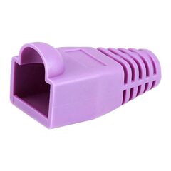 CB-PURPLE (PACK-10) Strain Relief Boot, Purple, For RJ-45 Cable - 10 pack