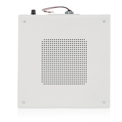 M1000-W 8" Dual Cone Sound Masking Speaker with 4-Watt 70V Transformer and Enclosure - White, Colour: White