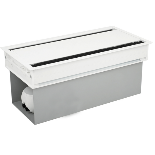 2U210MAX Conference Top Access and Housing, 44.7cm Width, 15.5x43.3cm Cutout, White, Colour: White, 4 image