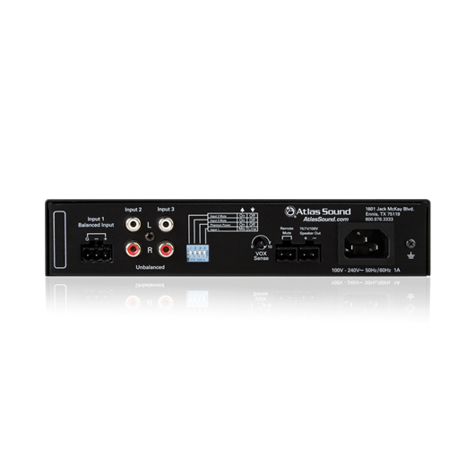 MA60G 3-Input, 60-Watt Mixer Amplifier with Global Power Supply, 2 image