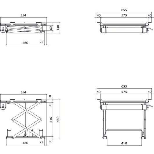 PPL 2035-120V Projector Lift System, Silver, 13 to 48x56.7x55.4cm, 3 image