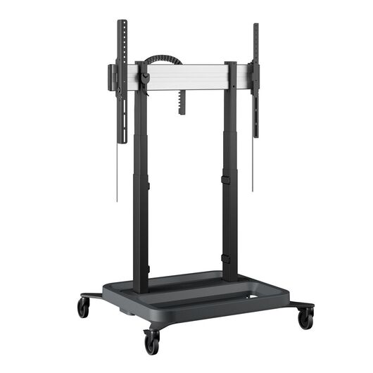 RISE 5205 Motorized Display Lift Trolley, Black, 95.3x187.3x84.4cm